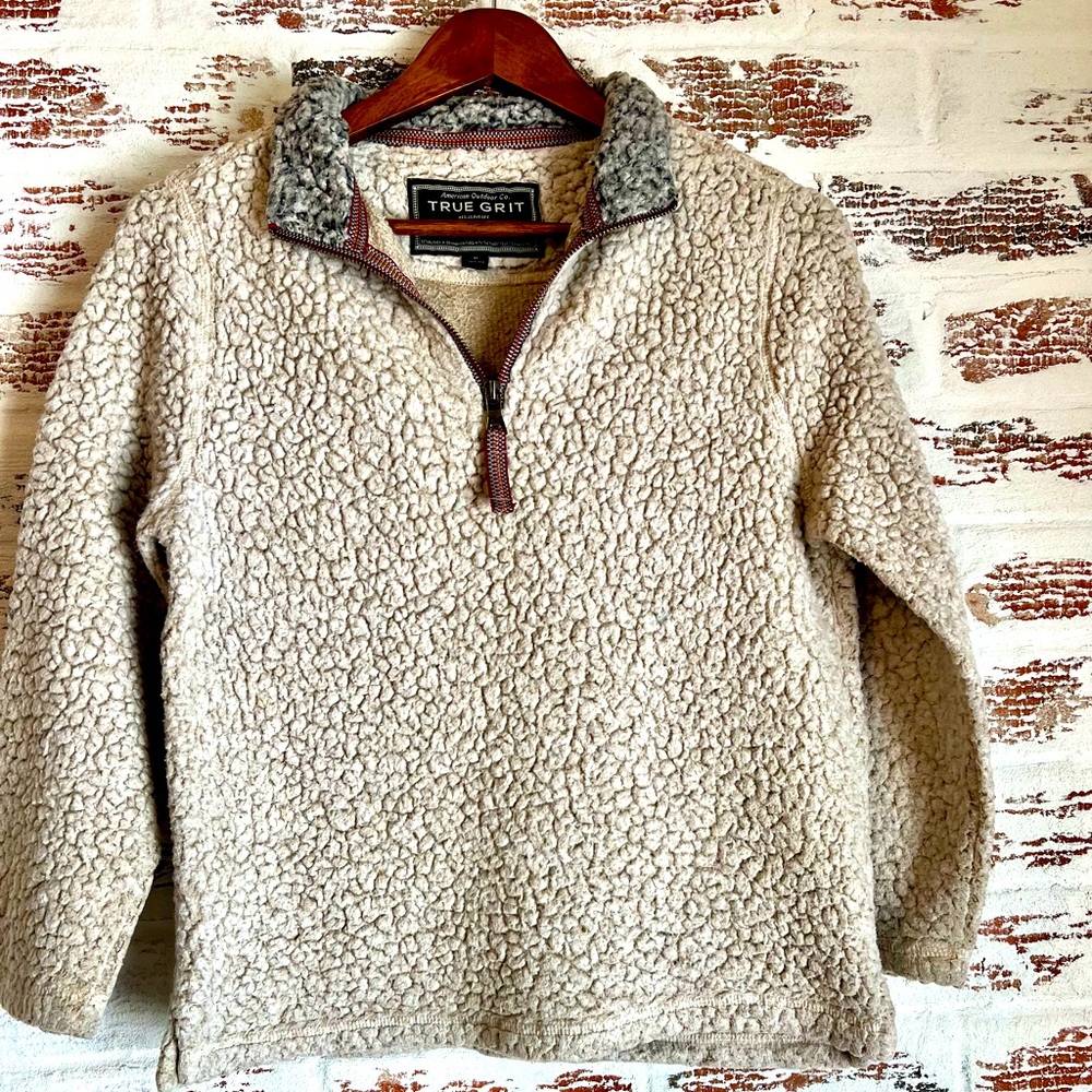 True Grit Pullover 1/4 Zip Up Youth M